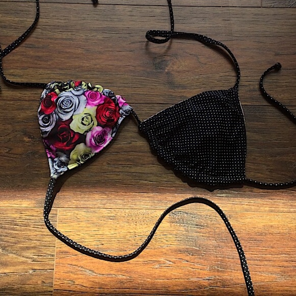 Unbranded | Reversible Floral Bikini Top | Med